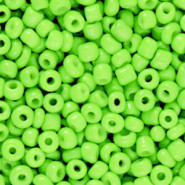 Glasperlen rocailles 8/0 (3mm) Neon lime green